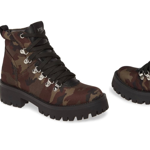 Steve Madden Bumper Camo Platform Hiking Boot. Size 6 - Picture 1 of 13